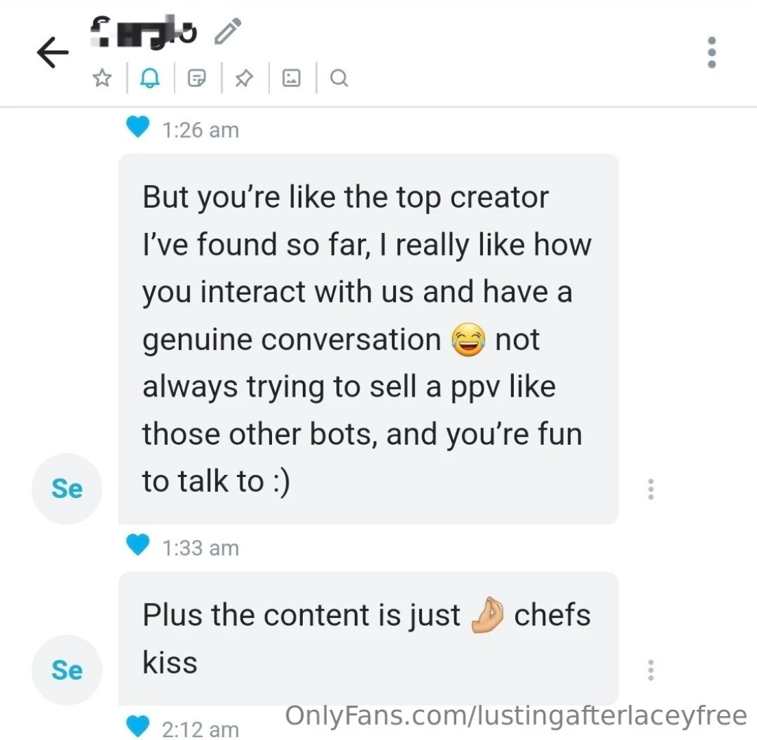 My vip page is 50 off i personally reply to all my messages on of and part 1 