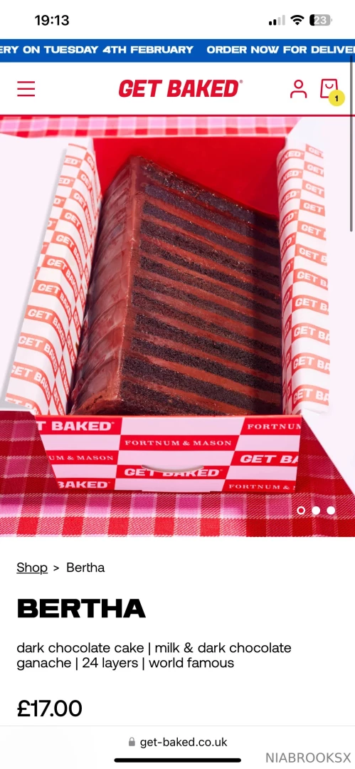 The bruce cake is finally in stock let me know if you d like to 