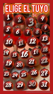 Arbolito de navidad cada bola trae premio 1 n mero 5 31 n meros a part 6