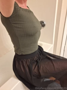 Getting ready to take a bath