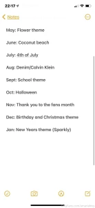 What do you guys think of these themes every month of course i have