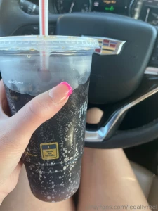 A fresh spray tan and a mcdonalds diet coke a perfect way to start the