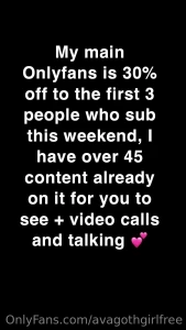 My onlyfans is avagothgirl