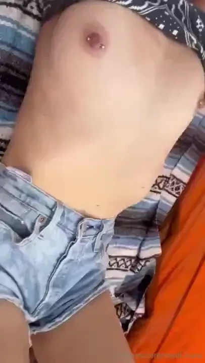 Playing with my boobs in nature is kinda relaxing 