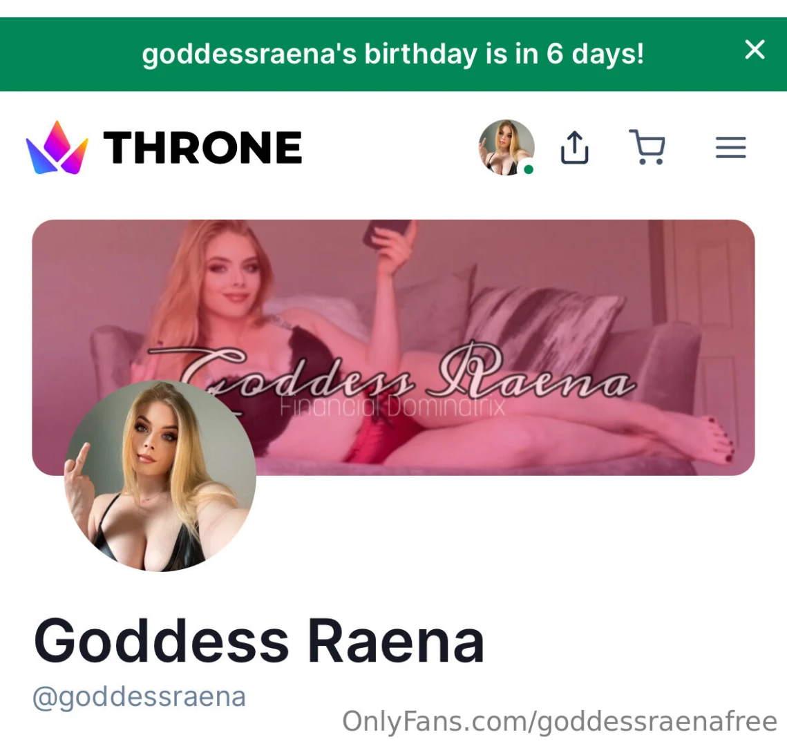 Throne is keeping track of my birthday- are you 