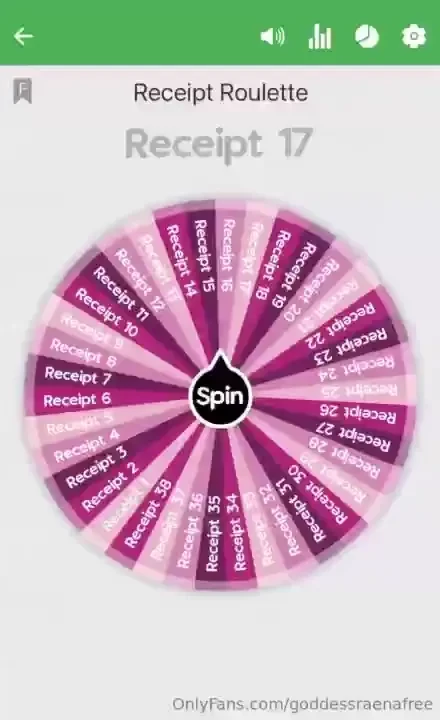 Receipt roulette is back goddess has been doing so much shopping over 