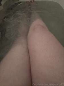 Taking a very hot bath with bath bombs much needed with this cold ass