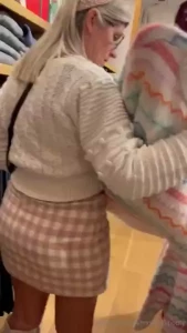 Some more upskirt in public in my short little skirt i definitely had part 1