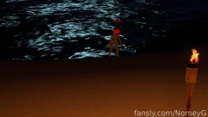 Trying out a new outfit on the beach not that there s much to this part 15