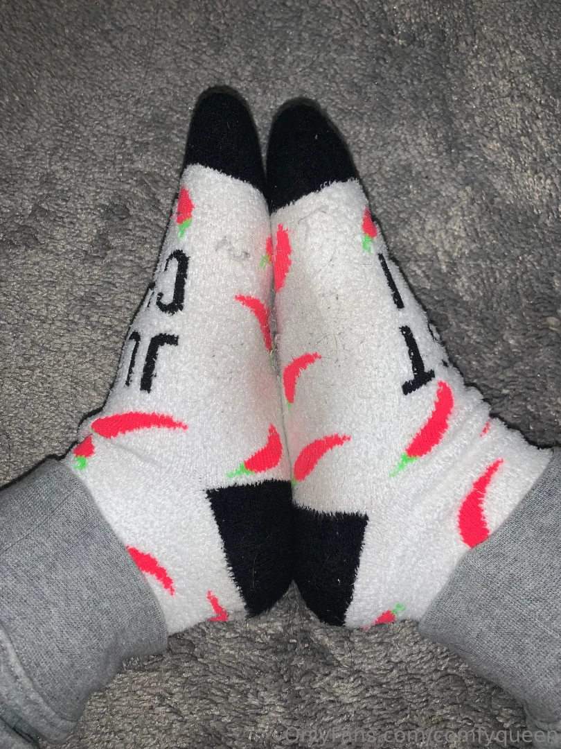 Hairy fuzzy socks these are my bfs socks but i like to wear em 