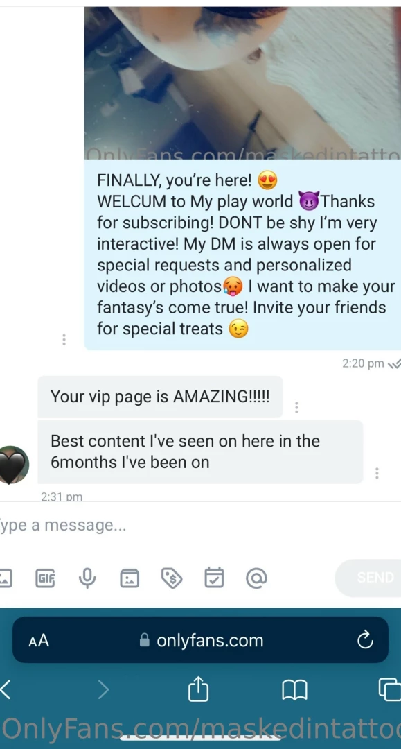 Love messages like these from my subs wondering if you sub to my vip 