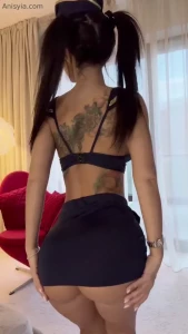 The sexiest stewardess you ve ever seen gets horny and naked and will