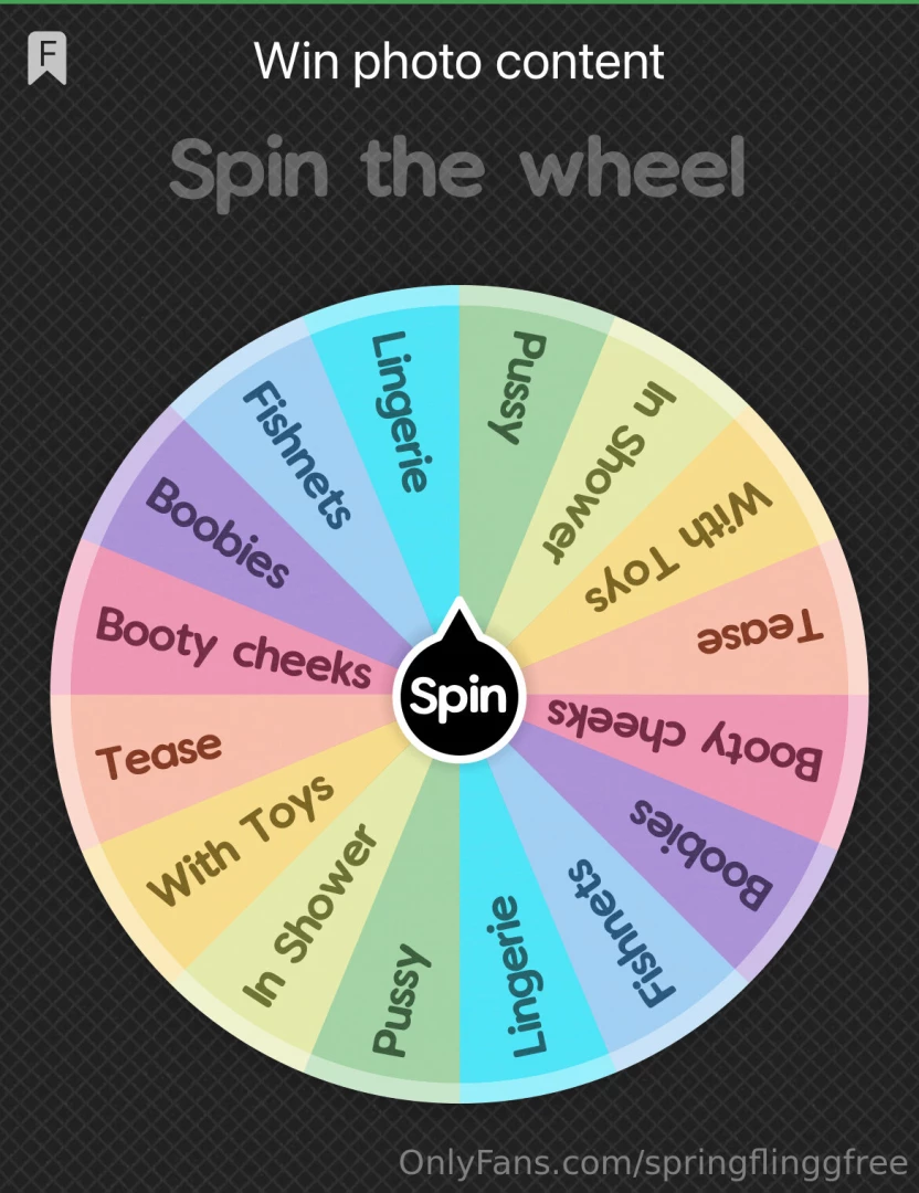 Freaky friday winner every time spin for photo bundles 7 spin 15 3 