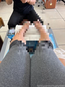 Getting a pedicure hope you like white owo feet