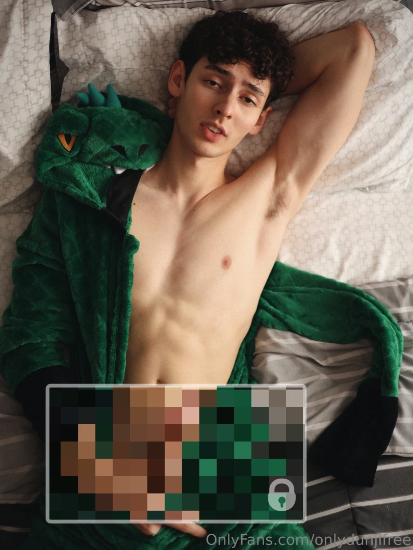 Lying on the bed slowly unzipping my dino onesie knowing you re part 3 