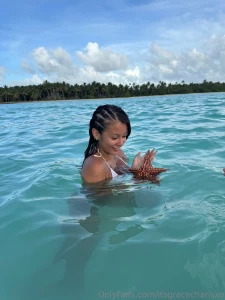 Playing with starfish while turning up the heat