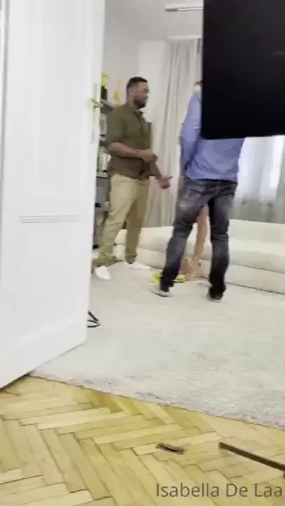 Backstage video in rocco siffredi house black guy fucking hard 