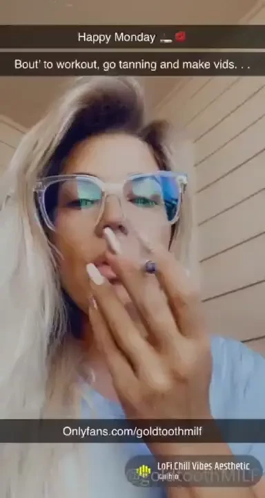 Happymonday smokingfetish onlyfans bout to pop today 