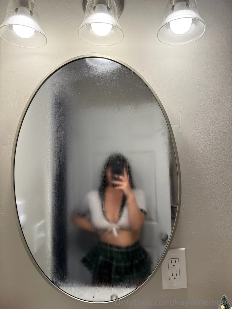 Sent out a few naughty pics and clips of me in this sexy student 