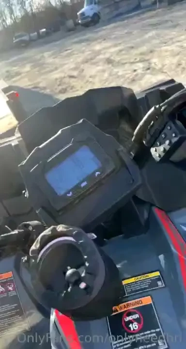 Making a video on my four wheeler today 