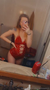Found a new red lace romper while thrifting order a custom video in part 1