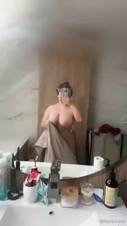 Please ignore my hair towel enjoy my wet body instead 