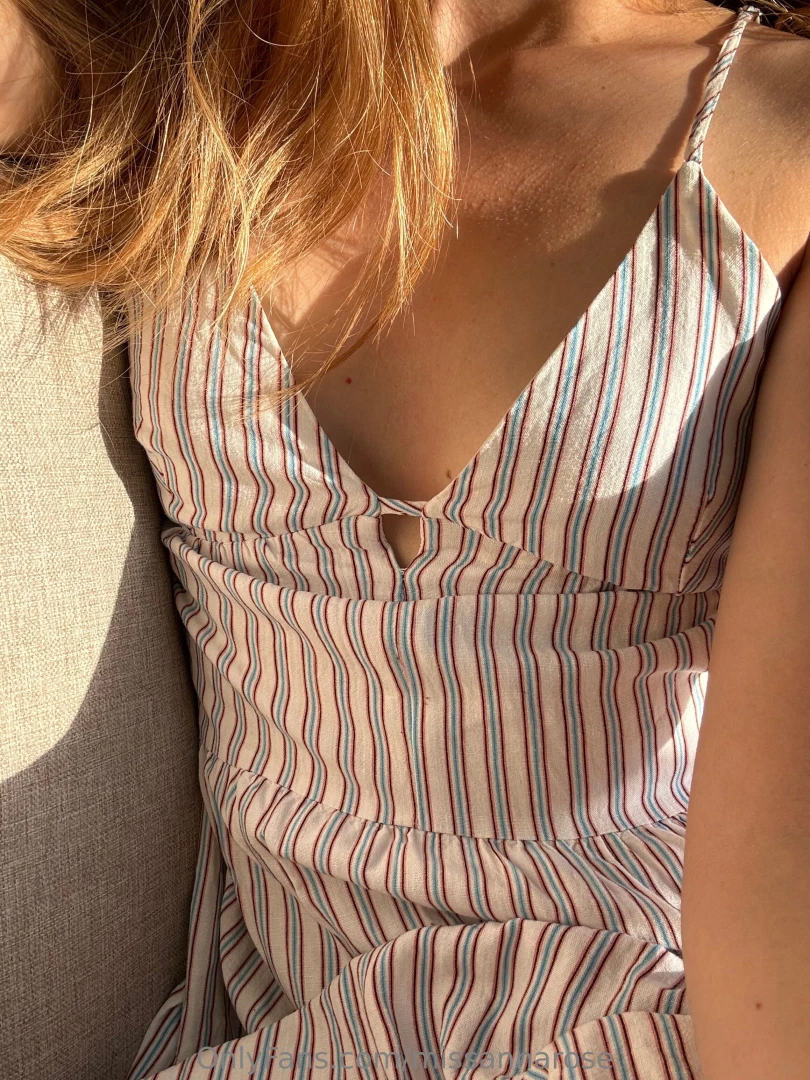 Put on a little dress to sit in the sun 