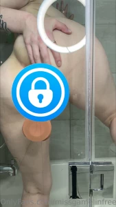 Riding my big dildo and suck it after playing with my little pussy at part 11