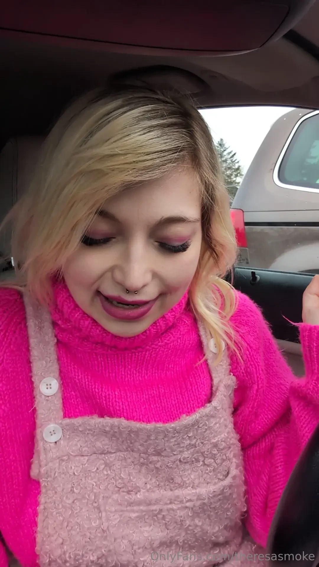 Smoking after dentist in my car 