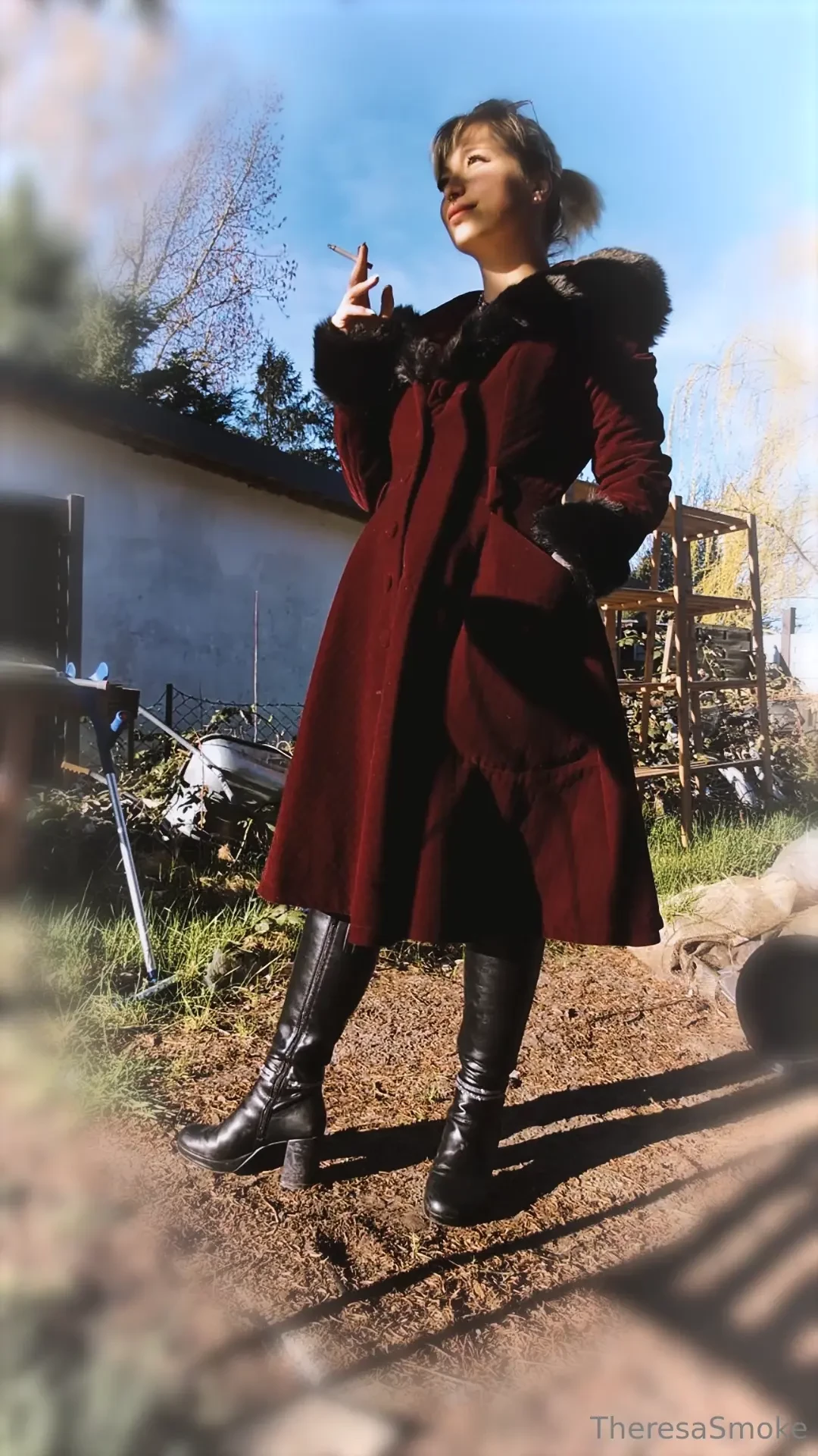 Hey lovely i smoked today my first cigarette of the day with you here 