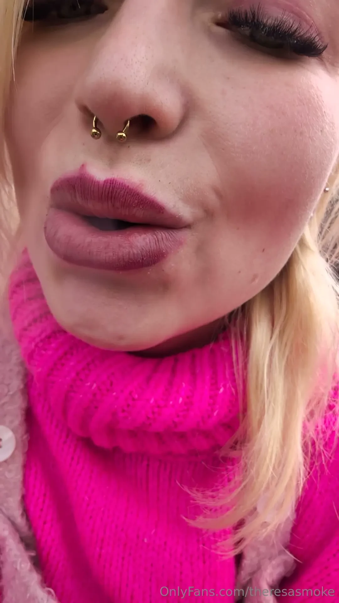 Close up smoking in my garden smell all my smoke away 