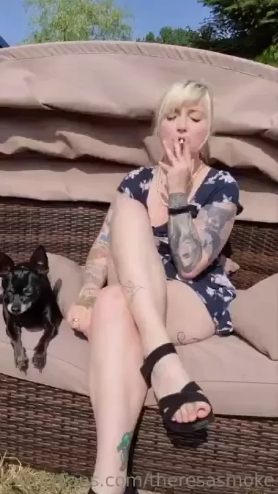 First try to crush my cigarette barefeet it was hot 