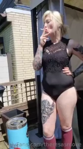 Show u my new tattoo with a cigarette