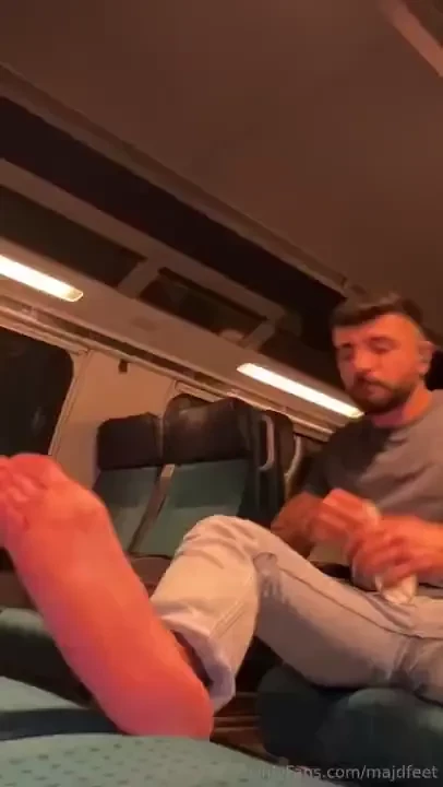 In the train going home after my work 