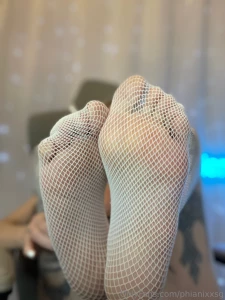 Soft soles in fishnets part 8