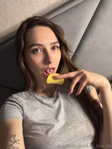 Just me the night and crispy pleasure are you at home right now or are