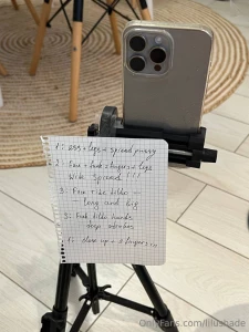 I make these notes for myself when i m shooting a custom video so i