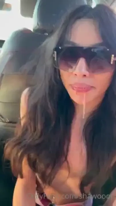 She could barely catch her breath after getting face fucked 