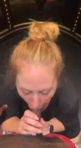 Suck this huge black dildo of stranger in elevator unlock the post to