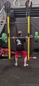 Workout today push press 3x75kg 1x 80kg feels good