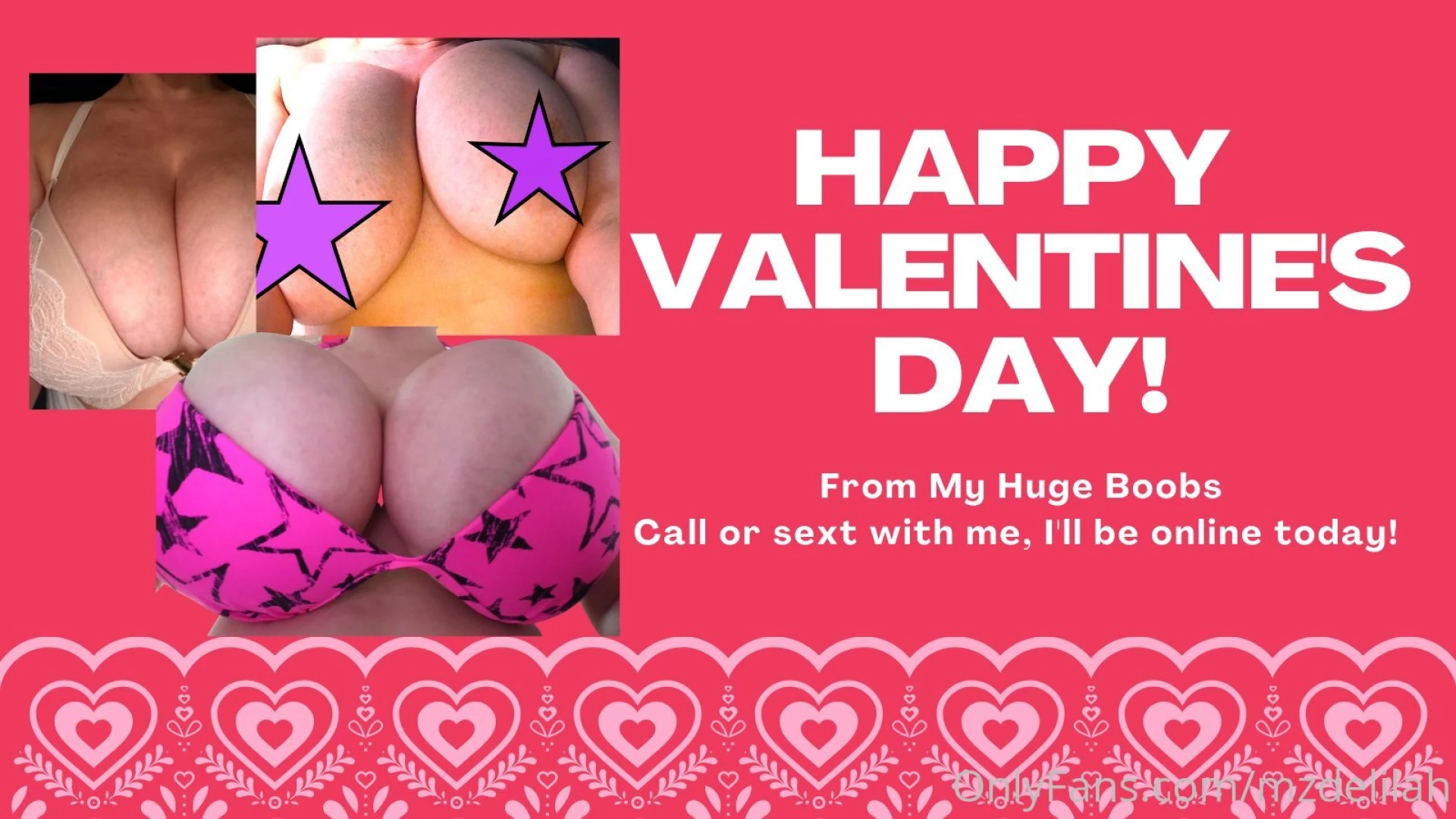 Happy valentine s day and thanks for the hot call yesterday you know 