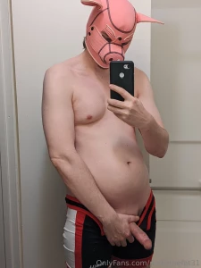 I lost the weight back down to 170 lbs but i got this sexy new pig part 2