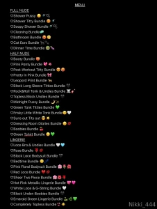 New updated menu everything you need i got dm me for pricing im