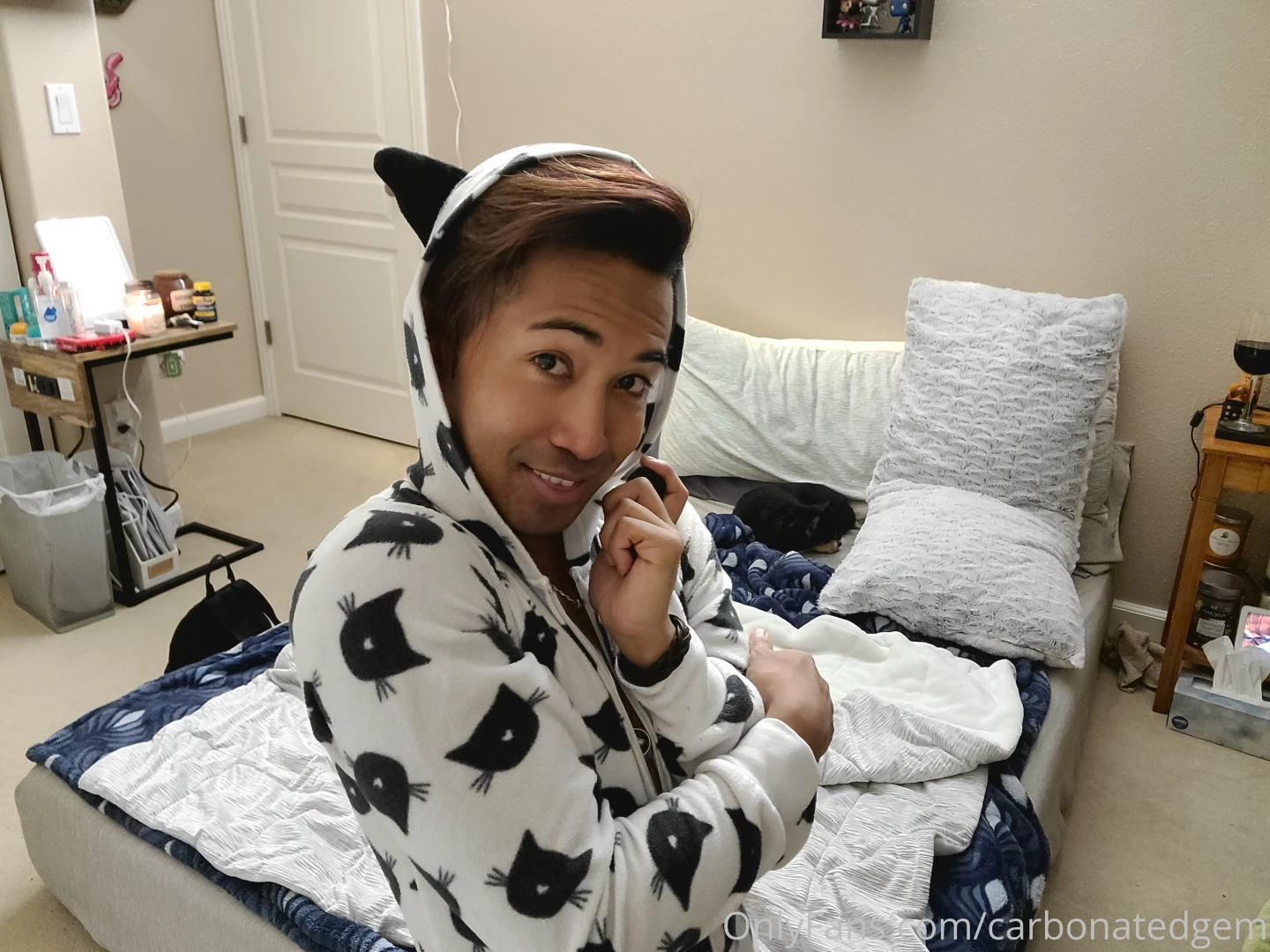 I m in my cat onesie horny and ready for my boy pussy to be taken part 2 