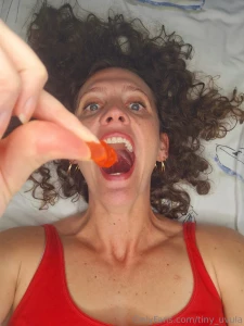 Enjoying a little snack send me your requests