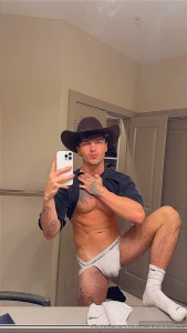 This pose the jock strap the soft dick