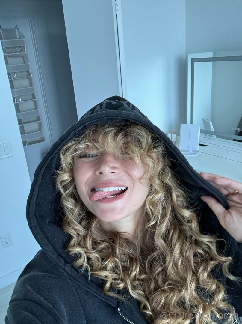 Hoodie on nothing underneath 