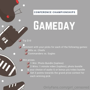 It s almost time for gameday get your tip amp picks in by sunday