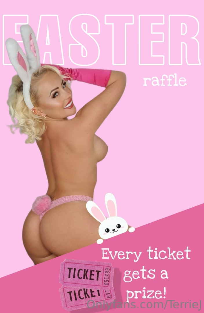 Easter hamper raffle every ticket gets a gift tip 10 for one ticket 15 