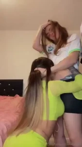 Just 2 wild horny girls fooling around cum see - creamykariny